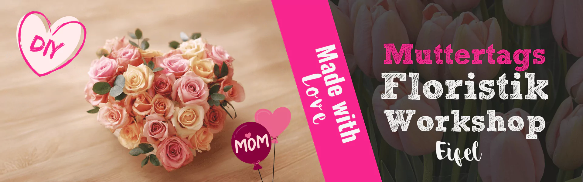 Floristik Workshop 09.05. After Muttertags Herzgesteck